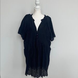 Old Navy Black Midi Dress